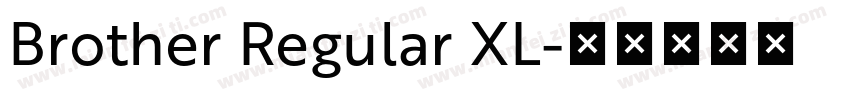 Brother Regular XL字体转换